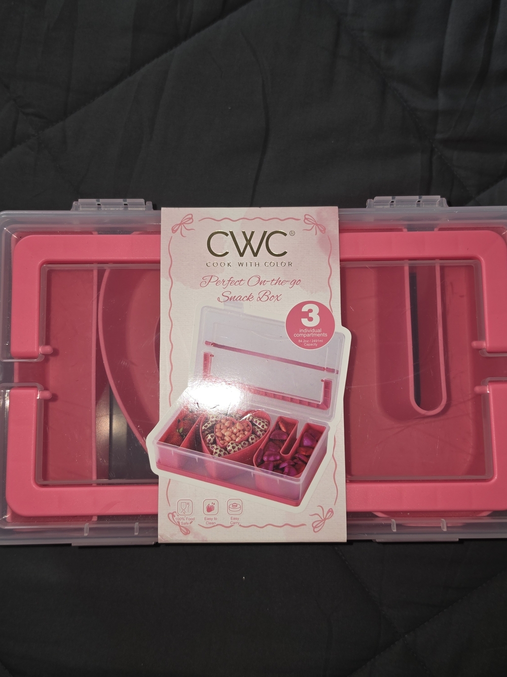 Pink On-the-Go Snack Box I💗U New Pink